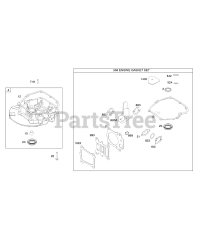 Briggs & Stratton 11P902-0693-B1 - Briggs & Stratton Vertical Engine Gasket Set-Engine, Sump