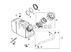 MTD 5X65RU - MTD Engine 5X65RU Fuel Tank