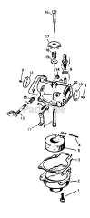 Lawn-Boy 7210 - Lawn-Boy Walk-Behind Mower (SN: 000000001 - 099999999) (1960) Model C-60 Engine Parts List-Carburetor