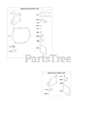 Briggs & Stratton 381772-0102-E1 - Briggs & Stratton Vertical Engine Engine Gasket Set, Valve Gasket Set