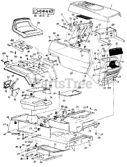 White Outdoor LGT-160 (139-756-190) - White Outdoor 46" Lawn Tractor (1989)