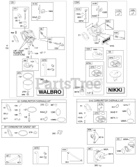 Briggs & Stratton 286H77-0165-E1 - Briggs & Stratton Vertical Engine Carburetor, Kit - Carburetor Overhaul