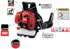 Shindaiwa EB 854 RT - Shindaiwa Backpack Blower (SN: T14511001001 - T14511999999)