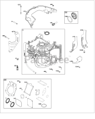 Briggs & Stratton 61A677-0100-J1 - Briggs & Stratton Vertical Engine Cylinder Group