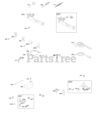 Briggs & Stratton 9T502-2089-B2 - Briggs & Stratton Vertical Engine Brake, Controls, Covers, Governor Spring, Ignition