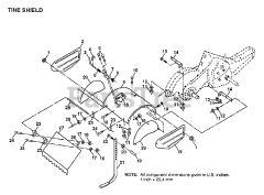 Electrolux/AYP 8933 - Electrolux/AYP Tiller TINE ASSEMBLY