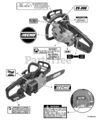 Echo CS-306 - Echo Chainsaw (SN: C07511001001 - C07511999999)