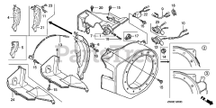 Honda GX200 QXB2/A (GCAE) - Honda Engine, Made in Japan (SN: GCAE-1900001 - GCAE-8999999) FAN COVER