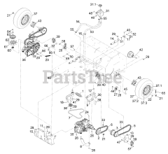 Exmark SAR481KA30CA - Exmark 30" Stand-On Aerator, Kawasaki FS481V, CARB (SN: 314000000 - 314999999) (2014)