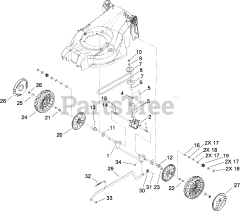 Toro 21026 - Toro 43cm Emotion Walk-Behind Mower (SN: 280000001 - 280002000) (2008)