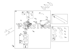 Briggs & Stratton 25V332-0006-F1 - Briggs & Stratton Horizontal Engine Carburetor Group