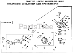 Craftsman 917.250510 - Craftsman Lawn Tractor (1999 & Before)