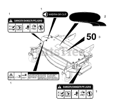 Gravely 888048 - Gravely 50" Deck for Pro-Walk 150 Mower (SN: 010000 & Above)