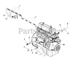 Briggs & Stratton 076143-00 - Briggs & Stratton 35kW Liquid Cooled Home Standby Generator Engine - 3.0L - Water Pump &amp; Miscellaneous Engine (312593)