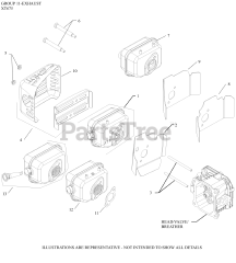 Kohler XT675-3093 - Kohler XT Series Engine, Made for John Deere, 6.75 ft-lbs, 149cc 11 Exhaust