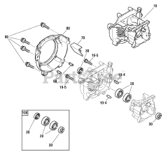 Briggs & Stratton 866089-A - Briggs & Stratton 33cc Brush Cutter (2016) Engine Service Parts - Crankcase (TR01771A)