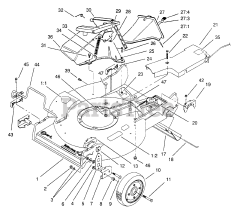 Exmark M216KASP - Exmark 21" Metro Self-Propelled Walk-Behind Mower, 6hp Kawasaki (SN: 220000 - 259999) (2000) Housing Assembly