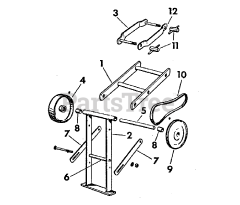 Simplicity L1 - Simplicity Two-Wheeled Tractor, 2hp PTO Group (3738I02)