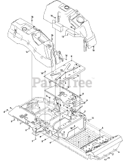 Cub Cadet Z-Force SZ48 (17AIDGHB010) - Cub Cadet 48" Z-Force S Zero-Turn Mower, Kawasaki (2014) Operators Platform