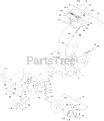 Toro 34230 - Toro Stand-On Spreader/Sprayer (SN: 412800000 - 415299999) Steering Assembly