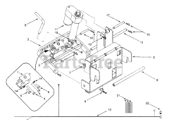 Cub Cadet 824 (190-824-101) - Cub Cadet Sleeve Hitch with Electric 824 Sleeve Hitch w/Electric Lift