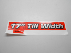 RedMax 532440229 Decal, Tineshld Side 17intill D - image 1