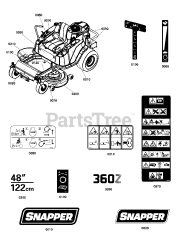 Snapper 360Z (ZT 2348) (2691423-01) - Snapper 48"/122cm Zero-Turn Mower, 23hp
