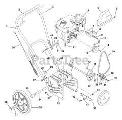 Ariens 932500 (ST 520) - Ariens 20" Snow Blower, 5hp Tecumseh (SN: 000101 & Above)