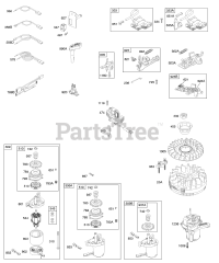 Briggs & Stratton 122K02-0138-E1 - Briggs & Stratton Vertical Engine Alternator, Electric Starter, Electrical, Flywheel, Flywheel Brake, Ignition