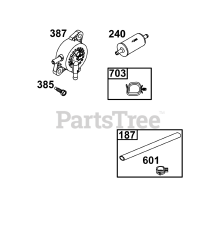 Briggs & Stratton 44C877-0009-B5 - Briggs & Stratton Vertical Engine Fuel Supply Group
