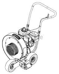 Gravely 947031 - Gravely Blower, 8hp Briggs & Stratton (SN: 000101 & Above)