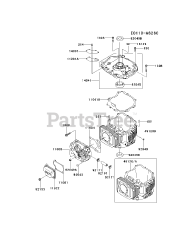 Kawasaki FJ180V-BS40 - Kawasaki Engine CYLINDER/CRANKCASE