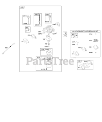 Briggs & Stratton 20E412-0100-E1 - Briggs & Stratton Horizontal Engine Carburetor, Kit - Carburetor Overhaul