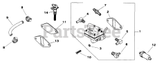 Exmark EXS-18KO - Exmark Explorer Zero-Turn Mower, 18hp Kohler (SN: 080000 - 089999) (1993) Fuel Pump (Threaded)