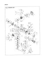 RedMax EDG 230 - RedMax Engine Drill (1990-10) 016 - ENGINE UNIT