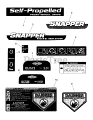 Snapper SPVH 2265 (7800440) - Snapper 22" Walk-Behind Mower, 6.5hp