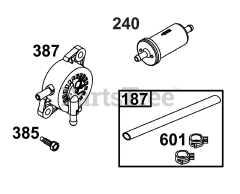 Briggs & Stratton 44T977-0032-G1 - Briggs & Stratton Vertical Engine Fuel Supply Group