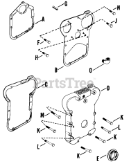 Kohler K662-33503 - Kohler K-Series Engine, Made for Miller Electric, 24hp, 17kW Gear Cover 022500933