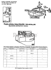 Briggs & Stratton 93507-5166-XX - Briggs & Stratton Vertical Engine Sump Base, Blower Hsg. Chart