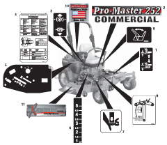Gravely 992189 (PM 260H) - Gravely Pro-Master 60" Zero-Turn Mower, Kawasaki (SN: 000101 & Above)