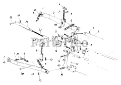 White Outdoor GT-1855 (142-996-190) - White Outdoor 50" Garden Tractor (1992) Three Point Hitch (Optional)