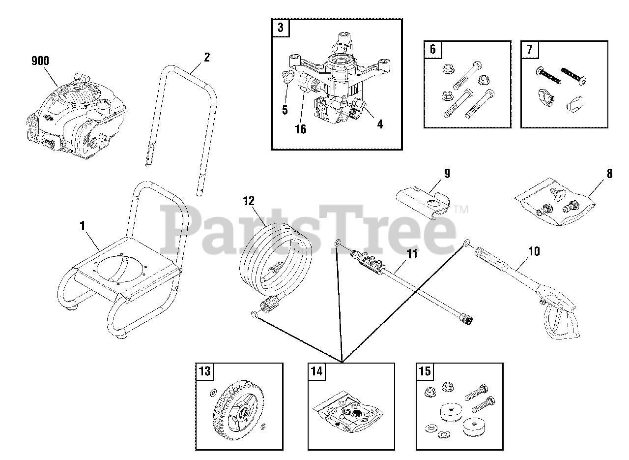Brute 020553-02 - Brute 2,200 PSI Pressure Washer Main Unit (80005759)