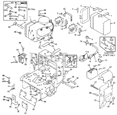 Scag SWZ-18BV - Scag Walk-Behind Mower, 18hp Vanguard (SN: 3330001 - 3339999) 16BV, 16BVE, 18BV Engine Deck