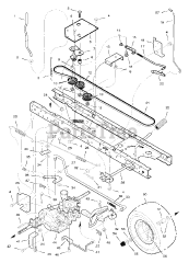 Briggs & Stratton 425600x48A - Briggs & Stratton 42" Lawn Tractor (2005) (Mills) Drive Assembly