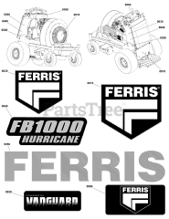 Ferris FB 1000 - Ferris Hurricane Series Ride-On Blower