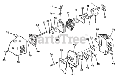 Echo PE-2201 A - Echo Edger Intake, Exhaust, Air Cleaner