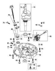 MTD 1P70L0A - MTD Engine 1P70L0A Crankshaft &amp; Crankcase Cover