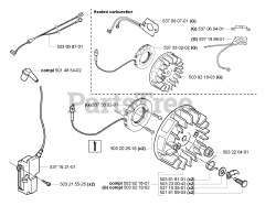 Husqvarna 357 XP - Husqvarna Chainsaw (2005-02) Ignition / Flywheel