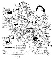 Poulan 20 D - Poulan Chainsaw CHAIN SAW ASSEMBLY