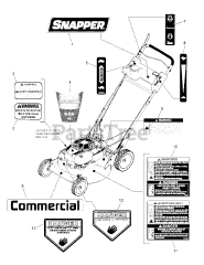 Snapper CRP 218520 (7800847-00) - Snapper 21" Walk-Behind Mower, 8.75hp